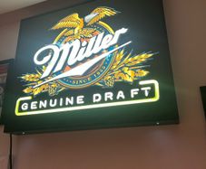 Miller Genuine Draft Neon Box Light