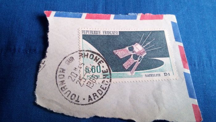 Republique Francaise Stamp - Satellite D1.