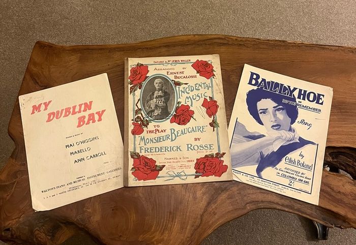 Antique & Vintage Piano Music Sheets x3