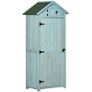 Garden Shed Vertical Utility 3 Shelves Shed Wood Outdoor Garden Tool Storage Unit Storage Cabinet, 77 x 54.2 x 179cm MULTIPLE COLOURS AVAILABLE (FREE SHIPPING) Image 2
