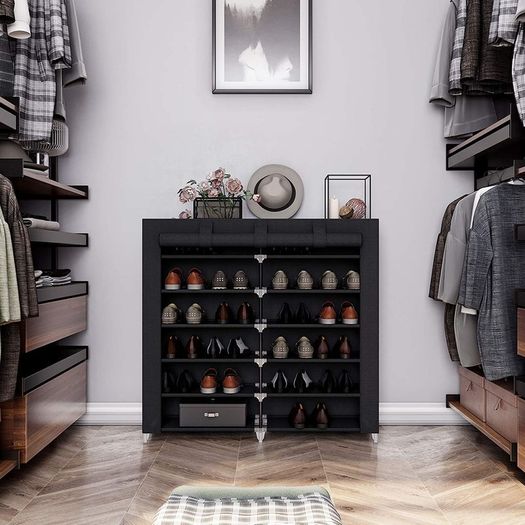Shoe rack with 7 levels with dust-proof cover - Free Delivery Nationwide