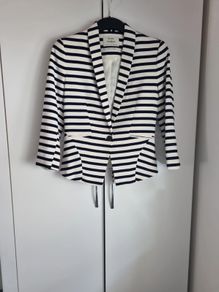 Bershka Navy & White Blazer Size Small