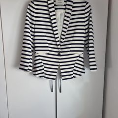 Bershka Navy & White Blazer Size Small