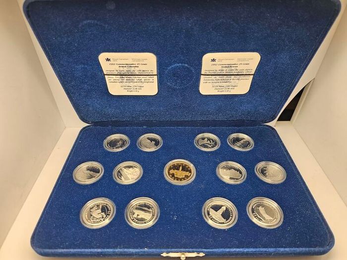 Canada 1992 Silver Proof 25 Cents 125th Anniversary of Confederation in Original Holder with COAs