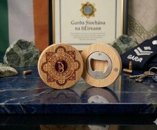 Garda Siochana Laser Engraved Magnetic Bottle Opener