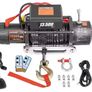 Electric Winch 13500 LBS/ 6123KG 12V 27M/92FT Synthetic Tow Rope Lifting troliu Hoist for 4X4 Car Trailer ATV Truck Boat Image 4