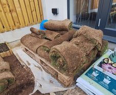 Turf lawn left-overs