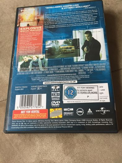 The Bourne Supremacy DVD