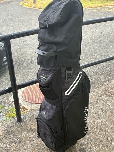Calvin Klein golf bag and clubs