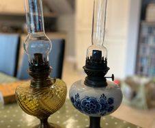 2 Vintage Oil Lamps