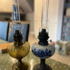 2 Vintage Oil Lamps