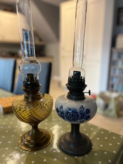 2 Vintage Oil Lamps