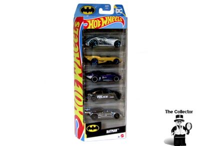 Hot Wheels Batman 5 Pack Assortment 1:64 Cars Brand New Sealed