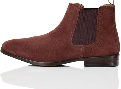 FIND Leather Brogue Detail Men's Chelsea Boots
