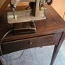 Singer 185K Antique Sewing Machine with Table Image 2