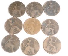 Victorian pennies