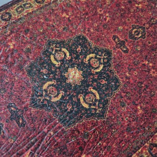 Vintage Nesting Faux Book Storage Boxes - Set of 2 Ornate Persian Design