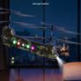 Helicopter, 2.4GHz Military Remote Control Helicopter, 3.5 Channel RC Airplane for Kid, 20 Mins Flight Time, One-Key Takeoff/Landing & LED Lights, Flying Plane Toys for Kids Ages 8 and up Image 5