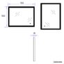 Illuminated LED bathroom mirror Image 6