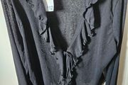 Sheer Black Top BNWT x2