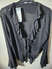 Sheer Black Top BNWT x2