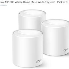 Deco/TP Link AX 1500 Whole Home Mesh Systems