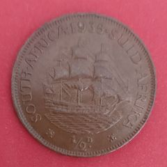 South Africa 1935 Half Penny  Coin Very Fine Condition
