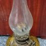 Antique Amber Glass Oil Lamp Image 2