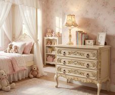 Nice old painted small chest of drawers