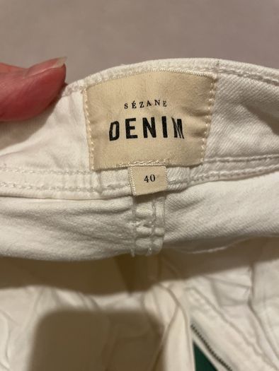 Sezane cream denim jeans Size 40