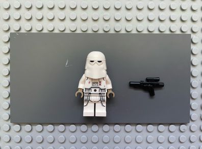 lego Star Wars sw1178 Snowtrooper minifigure- Female, Printed Legs, Dark Tan Hands, Light Nougat Head, Angry Smile
