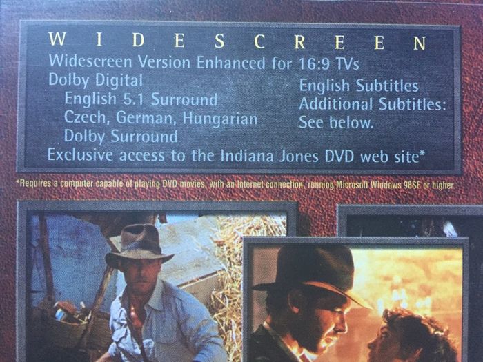 Indiana Jones Trilogy Boxset (Steven Spielberg Films) Harrison Ford [Movie DVD] Academy Award Winner