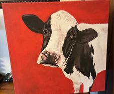 Cow Picture on Canvas
