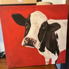 Cow Picture on Canvas