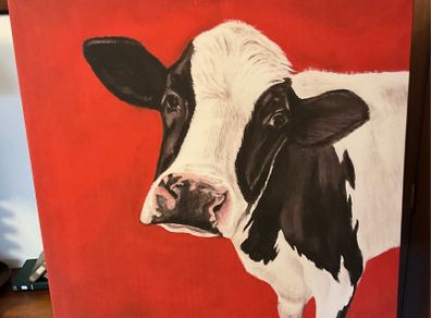 Cow Picture on Canvas