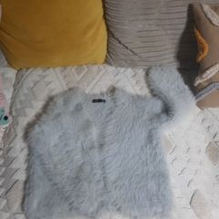 fab grey fluffy cardigan