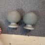 Grey round curtain Finials Image 5
