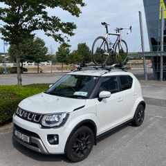 Nordrive Silenzio (Italian design) roof bars and BMW bike rack.