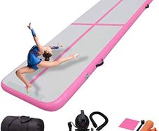 FREE EXPRESS SHIPPING Air Gymnastics Track Tumbling Mat/Inflatable Gymnastics Tumble Track Gym Mat for Home Use/Training/Cheerleading/Yoga/Water Fun