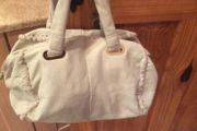 Zara leather cream bag
