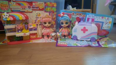 Kindi Kids dolls and supermarket &hospital sets