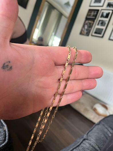 9ct gold chain 27" 20.15g