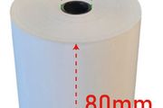 1 Ply Thermal Till Rolls 80x80mm - White 20 Per Box
