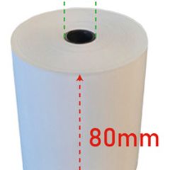 1 Ply Thermal Till Rolls 80x80mm - White 20 Per Box