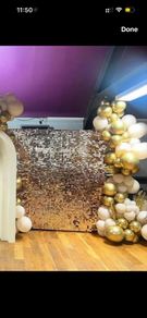 Vanilla Gold sequin wall for sale