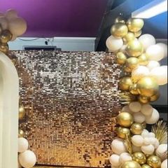 Vanilla Gold sequin wall for sale