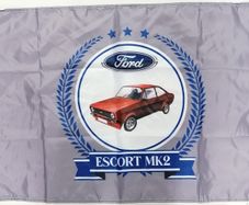 Red Ford Escort Mk2 Flag.