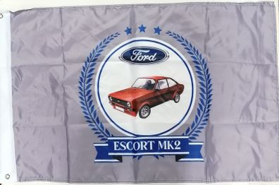 Red Ford Escort Mk2 Flag.