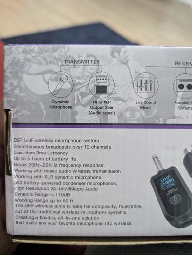 wireless transmitter and receiver