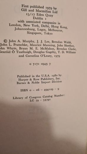Ireland 1945-1970. Edited By J. J. Lee. Published By Gill And Macmillan Dublin. Hardback With Dustjacket In Very Good Condition.